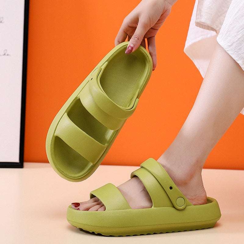 Adjustable Shoes For Women Men Sandals Thick Bottom Slippers Clog - Carvan Mart