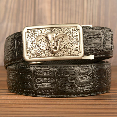 Men's Personality Is Like Automatic Top Leather Belt - Carvan Mart