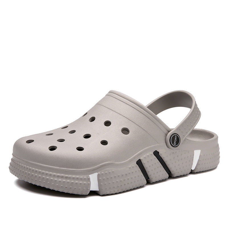 Carvan Urban Clogs - Breathable, Waterproof, Non-Slip Men's Crocs Sandals - Gray - Men's Sandals - Carvan Mart