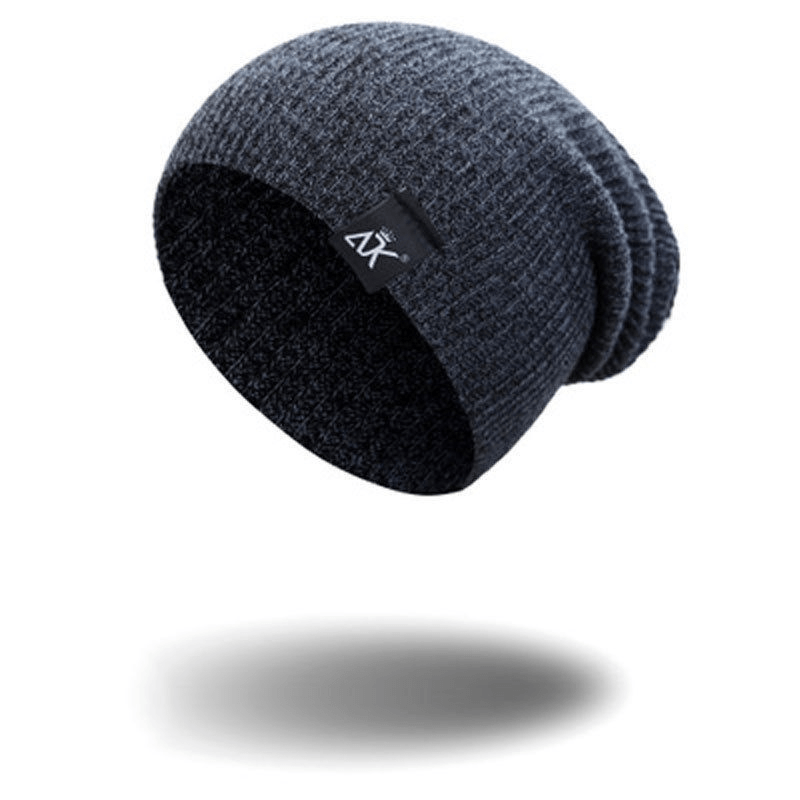 Unisex Fashionable Knitted Beanie, Winter Wool Elastic Hat For Outdoor Cycling, Camping, Travel Winter Beanie Hat Acrylic Knit Hats For Men Women - Carvan Mart