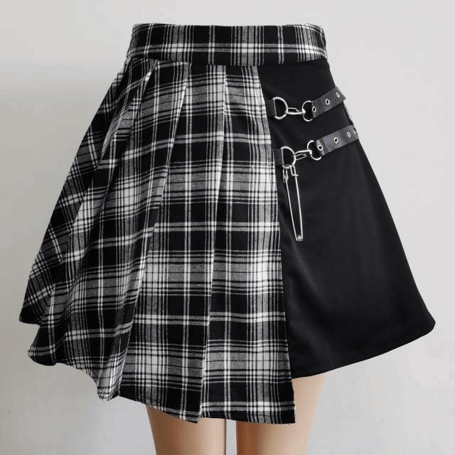 Gothic Pleated Short Skirt Skirt Women