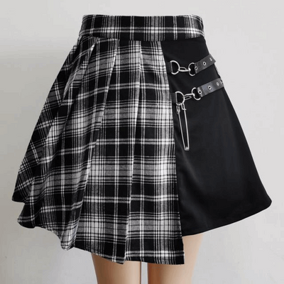 Gothic Pleated Short Skirt - Carvan Mart