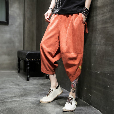 Ice Silk Harem Pants - Comfortable Casual Trousers for Men - Carvan Mart