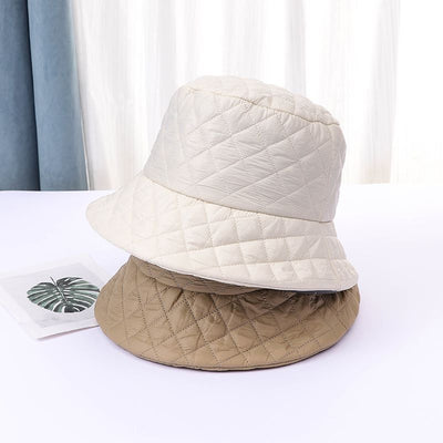 British Fashion Cotton Outdoor Minimalist Diamond Bucket Hat - Carvan Mart