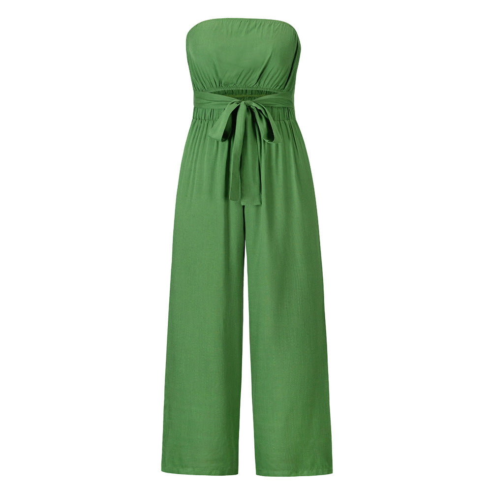 Women's New Casual Fashion Jumpsuit - Green - Jumpsuits & Rompers - Carvan Mart