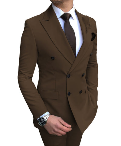 Men's Two-piece Groomsmen Costume Wedding Suit - Carvan Mart