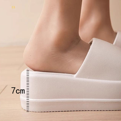 Mega Crush Flat Slippers 7cm Platform Summer Shoes For Women - - Women's Slippers - Carvan Mart