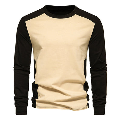 Men's Long Sleeve T-shirt Round Neck Shirt - Carvan Mart