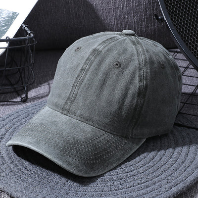 Washed Baseball Caps For Men And Women Outdoor Distressed Sun Hats Simple Caps - Green - Men's Hats & Caps - Carvan Mart