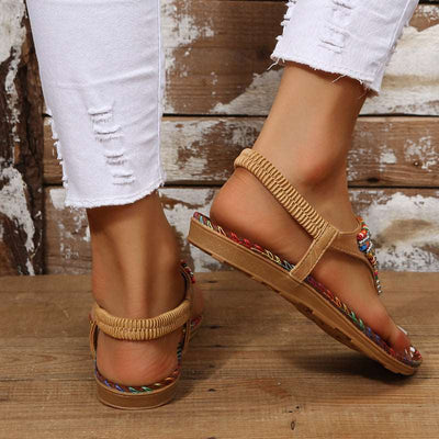 Bohemia Style Clip Toe Sandals Women Rome Beach Shoes Summer - Carvan Mart