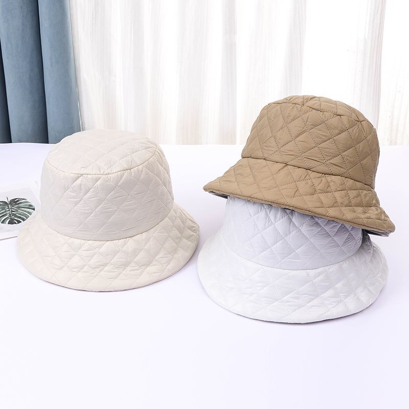 British Fashion Cotton Outdoor Minimalist Diamond Bucket Hat - Carvan Mart