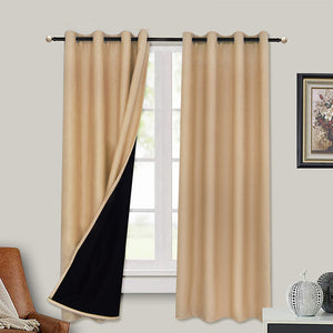 Full Shading Curtain With Black Lining On The Back - Carvan Mart