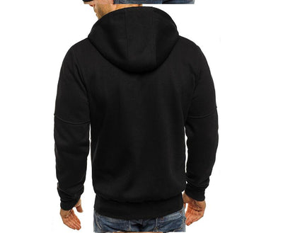 Warm Men's Hooded Jacket Comfortable Cotton Hoodies - - Men's Hoodies & Sweatshirts - Carvan Mart