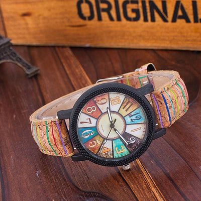 Casual Vintage Leather Women Quartz Wrist Watch Gift Clock - Carvan Mart