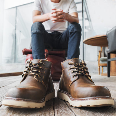 Men's Middle Top Working Wear Retro Desert Boots - Carvan Mart