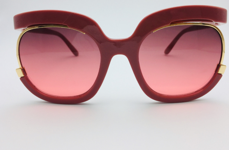 Female flying Sunglasses，Women Cat Eye Half Frame - Pink - Women's Sunglasses - Carvan Mart