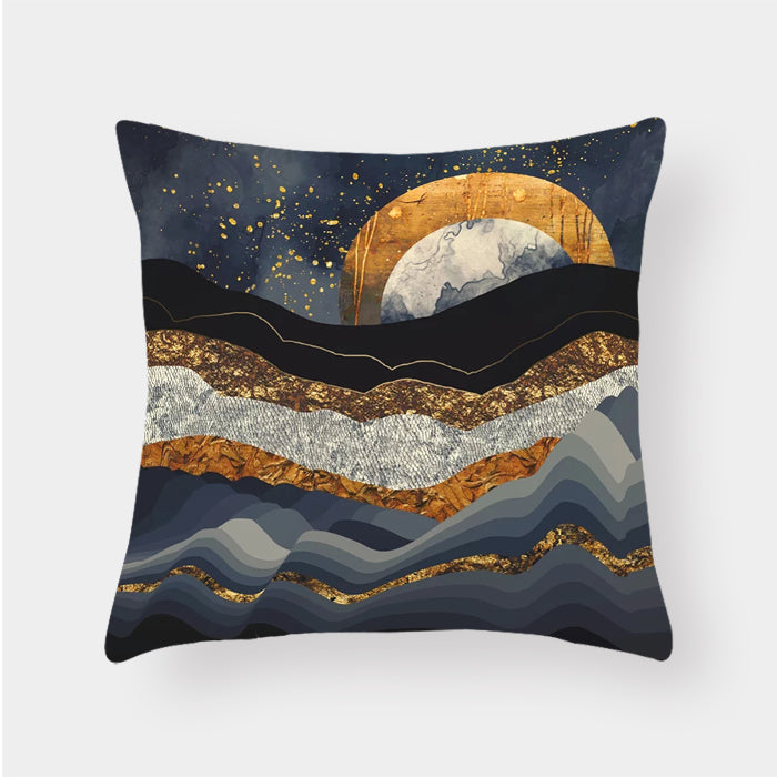 Landscape cushion pillow lumbar cushion cover - Carvan Mart