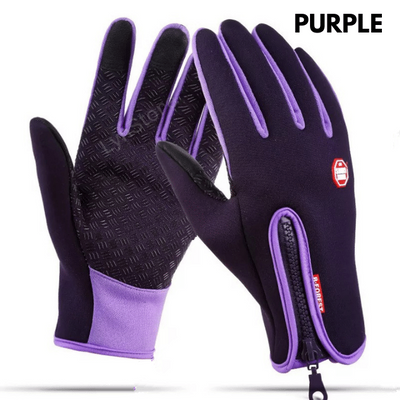 Winter Gloves Touch Screen Riding Motorcycle Sliding Waterproof Sports Gloves With Fleece - Carvan Mart