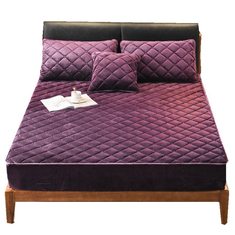 Crystal fleece padded bed cover - Carvan Mart