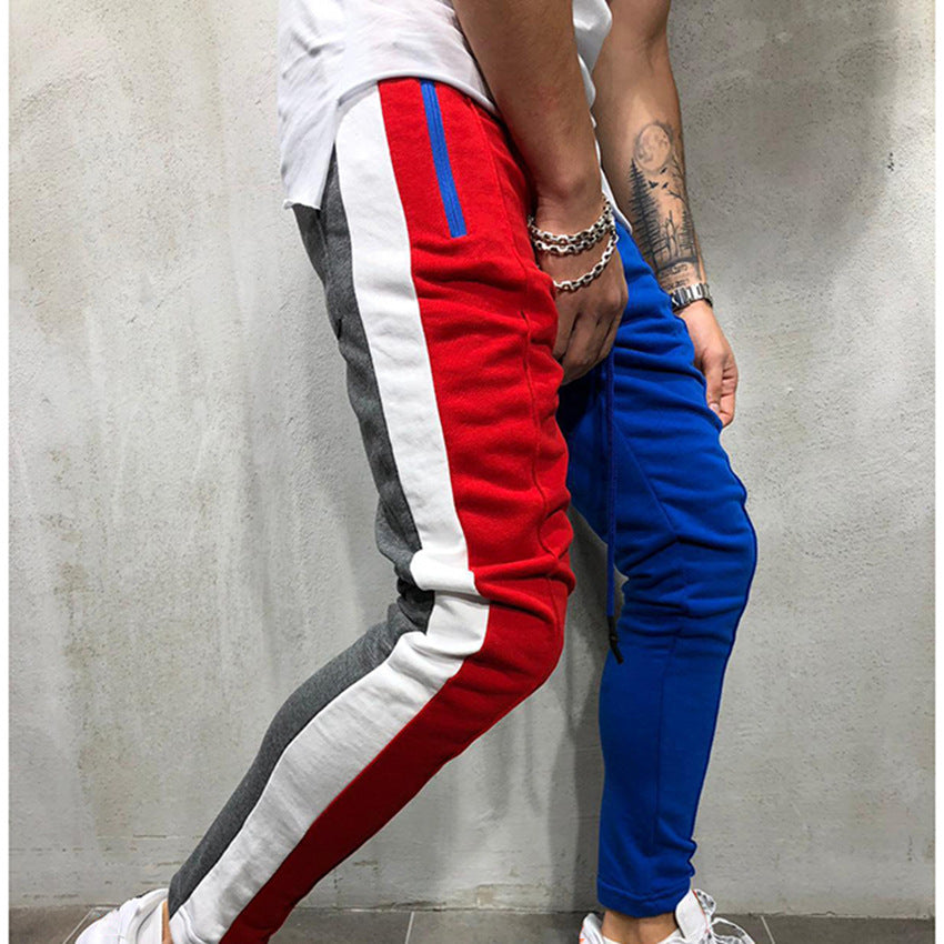 Men's Color Block Jogger Pants – Athletic Fit, Comfortable, Street Style - Carvan Mart