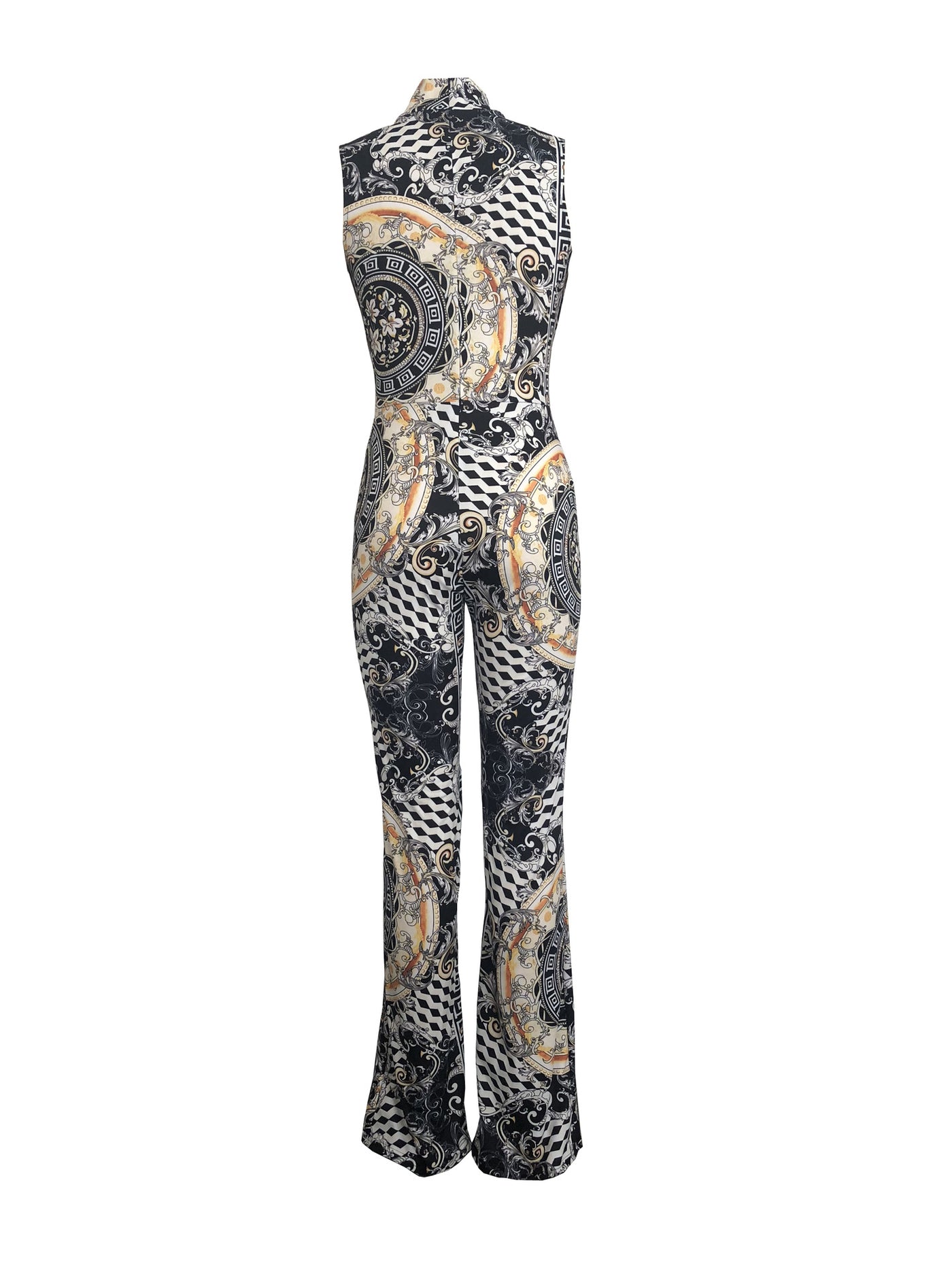 Strapless Floral Print Romper Boho Belted Wide-Leg Jumpsuit - Carvan Mart
