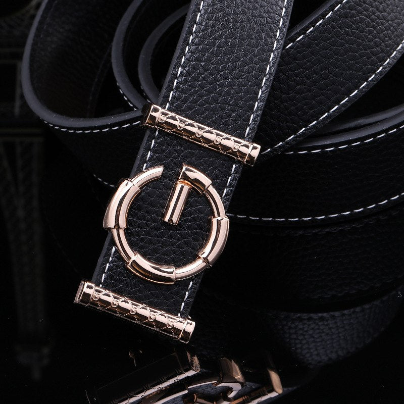 Ladies luxury belts cummerbunds for women G buckle Belt Genuine Leather belt Fashion genuine leather men belts buckle - Carvan Mart