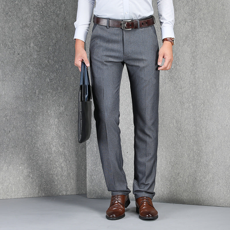 Classic Men's Dress Pants - Tailored Formal Trousers for Work - Carvan Mart