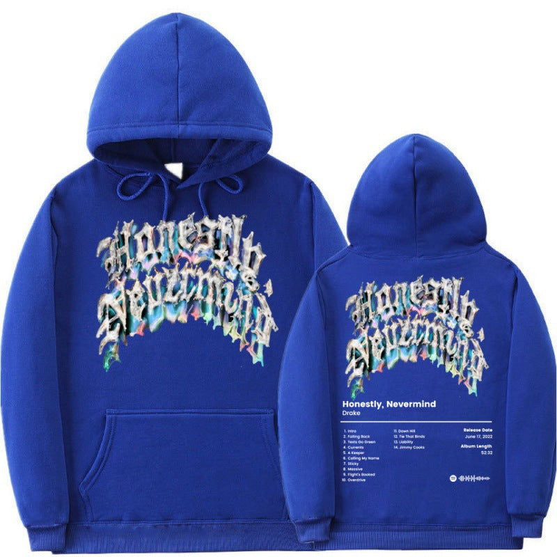 Minimalist Design Hoodies Rapper Music Album Never Mind Retro Style Hooded Sweatshirt - Carvan Mart