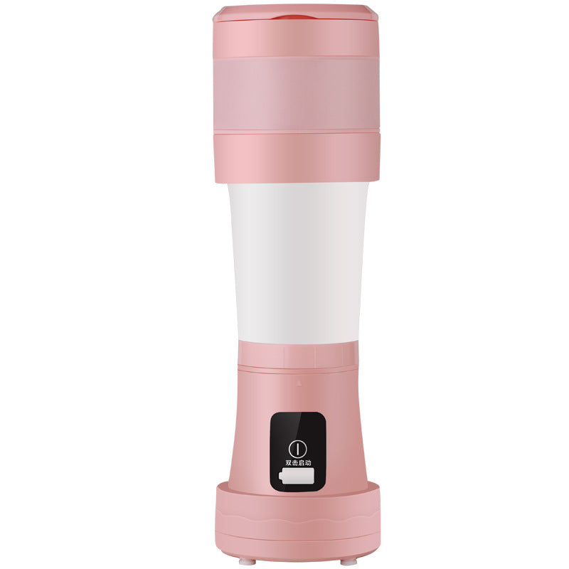 450ML Mini Portable Blender Mixer Cooking Appliances Food Processor Food Mixers Smoothie Blenders Cup Juicers Kitchen Appliance - Pink USB - Compact Blenders - Carvan Mart