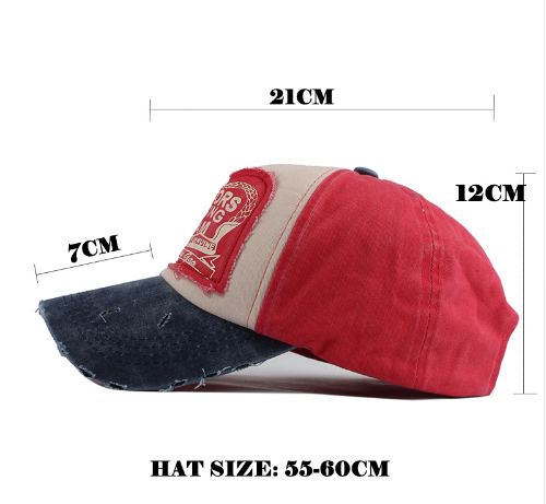 Cotton Caps Baseball Hip Hop Cap For Men&Women Grinding Multicolor - Carvan Mart Ltd