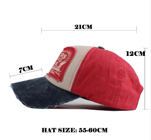 Cotton Caps Baseball Hip Hop Cap For Men&Women Grinding Multicolor - Carvan Mart