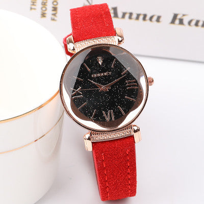 Luxury Ladies Watch Starry Sky Watches For Women Fashion - Red - Women's Watches - Carvan Mart