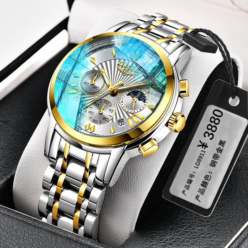 Trendy Mechanical Watches - Gold white - Men's Watches - Carvan Mart