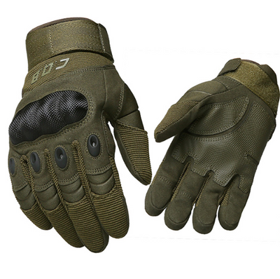 Tactical Gloves Army Military Men Gym Fitness Riding Half Finger Rubber Knuckle Protective Gear Male Tactical Gloves - Army green A - Men's Gloves - Carvan Mart