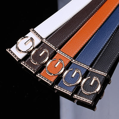 Ladies luxury belts cummerbunds for women G buckle Belt Genuine Leather belt Fashion genuine leather men belts buckle - - Belts & Cummerbunds - Carvan Mart