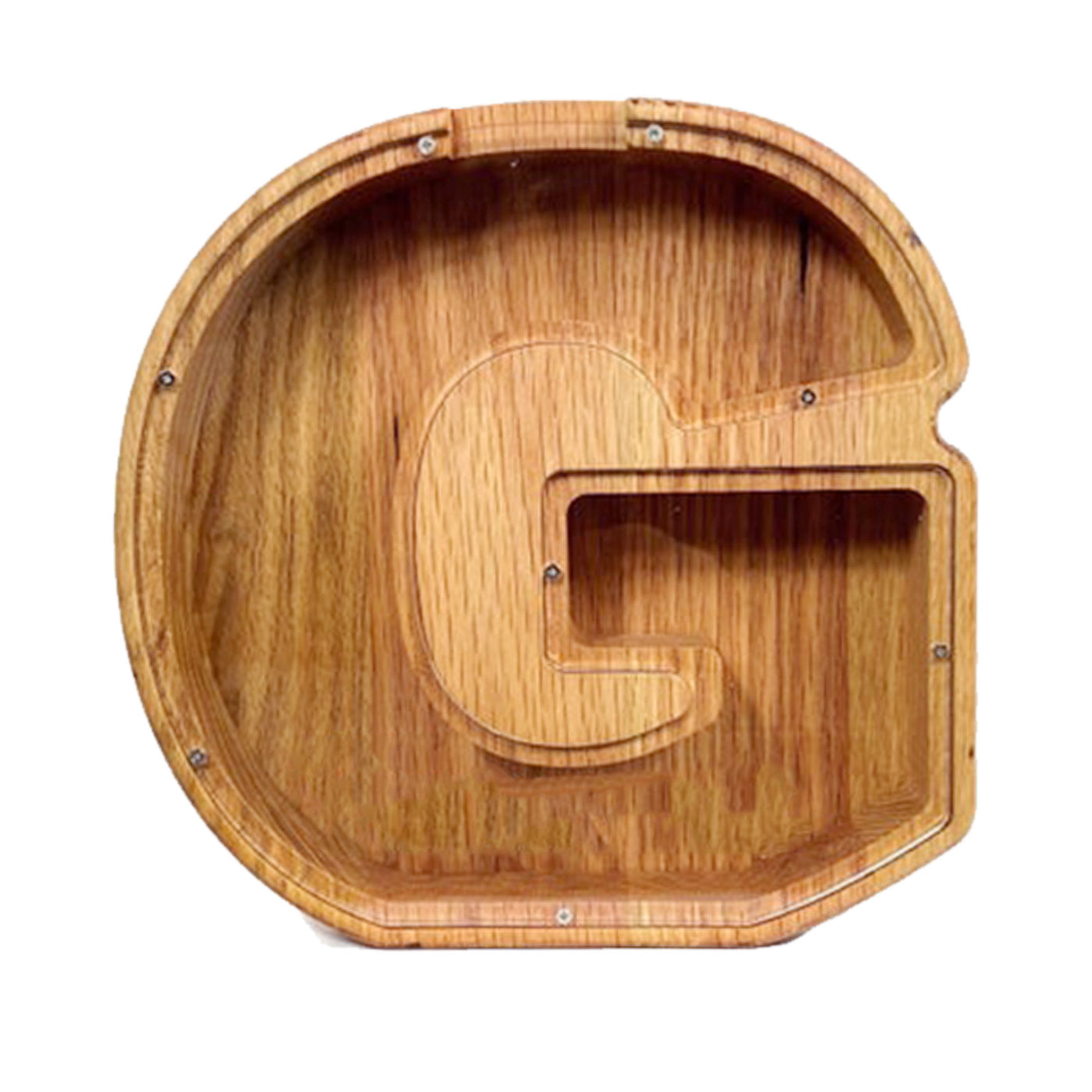 Wooden Letter Piggy Bank Creative Nordic Style Piggy Bank - Brown G - Gift - Carvan Mart