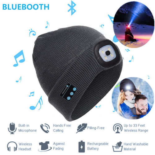 Bluetooth LED Hat Wireless Smart Headset Headphone - Carvan Mart