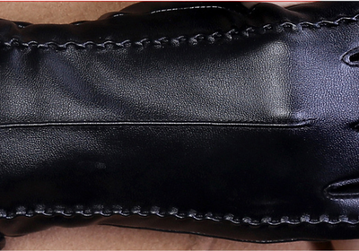 Fashionable Ladies Thick Warm Leather Gloves - - Women Gloves & Mittens - Carvan Mart