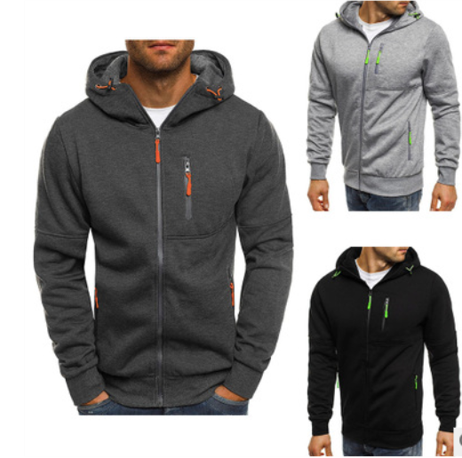 Warm Men's Hooded Jacket Comfortable Cotton Hoodies - Carvan Mart