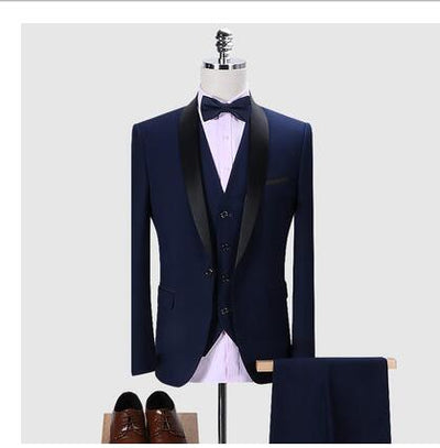 Mens Suits 3Pcs Formal Casual Slim High Quality Stylish Sets - Carvan Mart