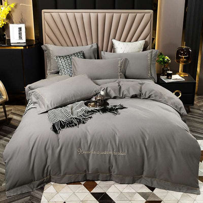 Brushed bedding - Grey - Bedding Sets - Carvan Mart