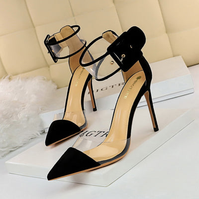 Transparent high heels - Black - High Heels - Carvan Mart