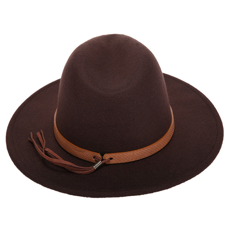 Woolen Jazz Hat Fashion Female Hat Top Hat - Carvan Mart