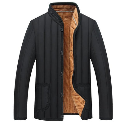 Men's Casual Stripped Winter Jacket - Carvan Mart