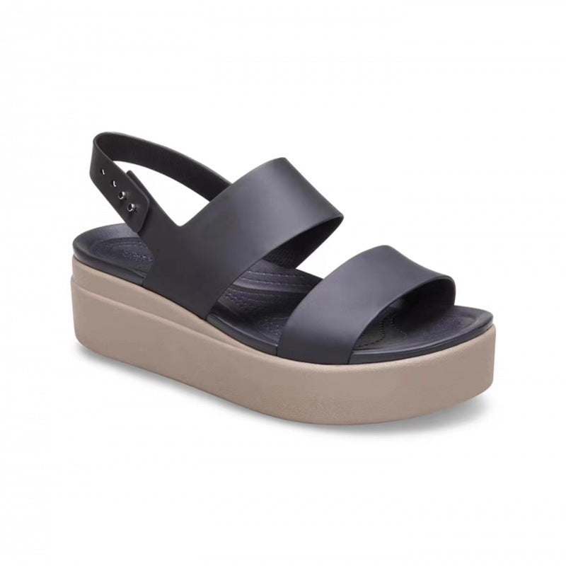 Women's Crocs Brooklyn Low Wedge Sandals - Carvan Mart