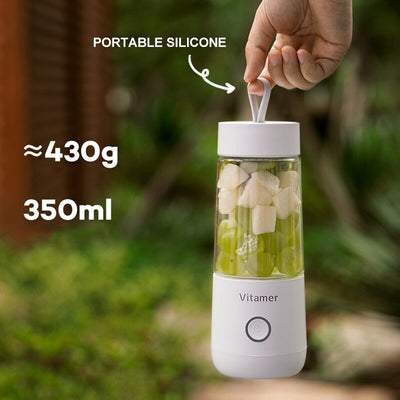 350ml Portable Blender Juicer Electric USB Rechargeable Mixer Smoothie Slushy Cup Fresh Juice Blender Bottle USB Charging Kitchen Gadgets - Carvan Mart