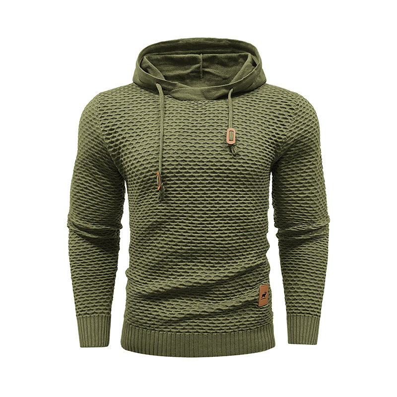 Men's Outdoor Sports Hoodies Solid Color Casual Hoodies - Army Green - Men's Hoodies & Sweatshirts - Carvan Mart