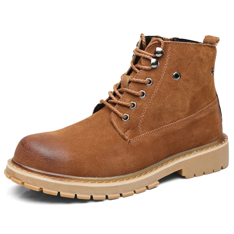 Men's Desert Retro Mid-top Suede Leather Boots - Carvan Mart