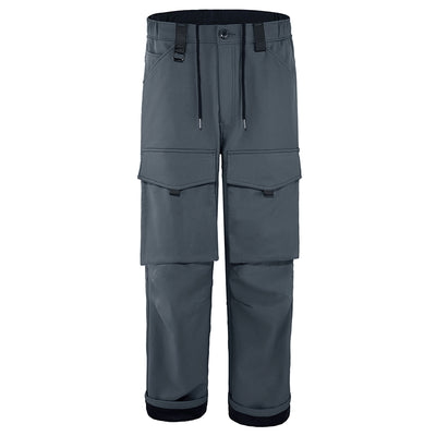 Men's Fleece Lined Cargo Pants - Warm Hiking Trousers - Carvan Mart