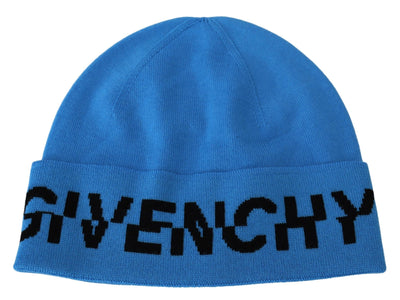 Givenchy Chic Woolen Beanie with Signature Black Logo - - - Givenchy